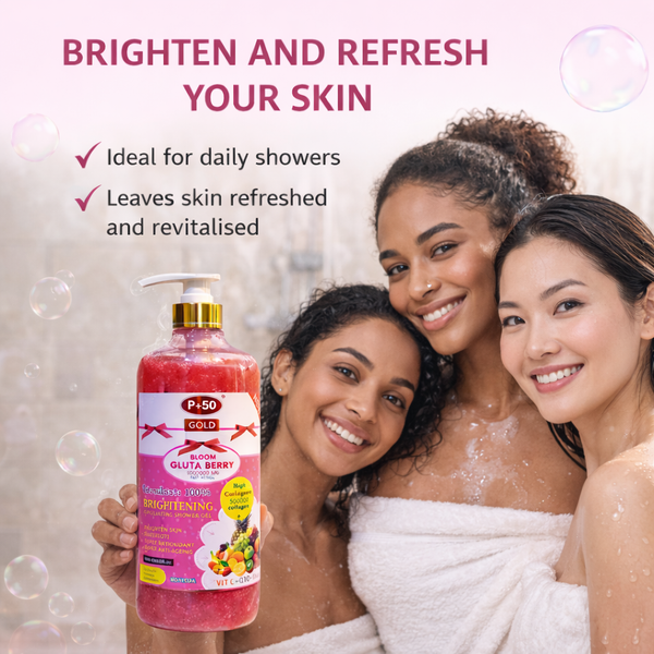 glutathione soap and cream Bloom Gluta Berry Brightening Exfoliating Shower Gel Scrub (1000ml)