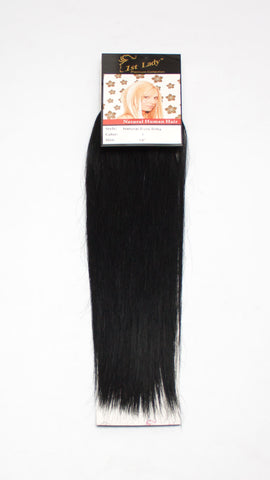 1st Lady Natural Euro Silky Straight Blended Human Hair Weft 16" - Elysee Star