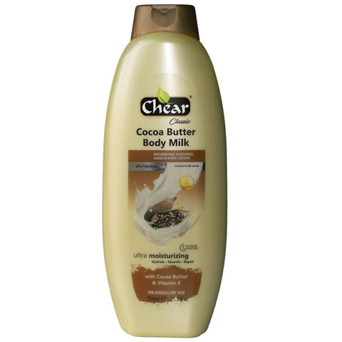 Chear Cocoa Butter & Vitamin E Ultra Moisturising Hand & Body Milk - Elysee Star