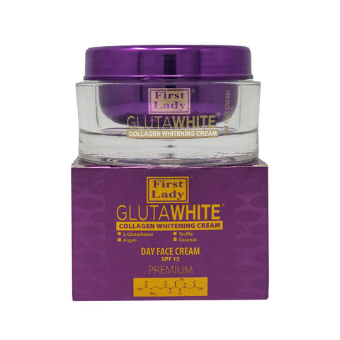 First Lady GlutaWhite Collagen Whitening DAY Face Cream with Glutathione & SPF 15