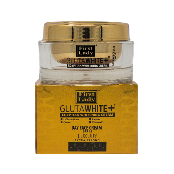 glutathione white cream First Lady Glutawhite Gold Day Cream SPF15 100ml | Glutathione, Papaya & Vitamin E Brightening Moisturiser