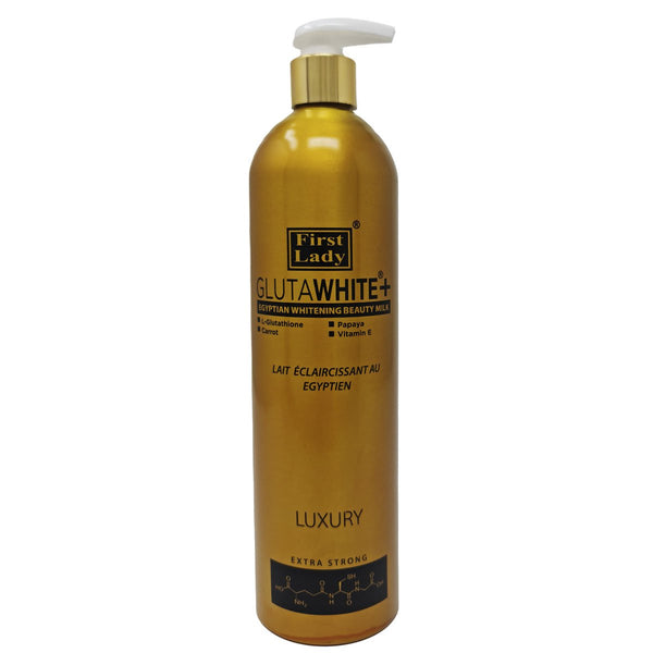 First Lady Glutawhite Gold Egyptian Brightening Lotion 500ml | Glutathione,  Niacinamide, Papaya & Vitamin E for Radiant Even Skin