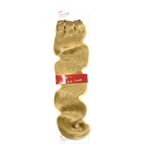 1st Lady Italian Wave Human Hair Weft Hair Extensions for Weave  18-20"
