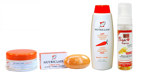 Nutriclair Carrot KIT + Bright Express Carrot Foam Wash (4) - Elysee Star