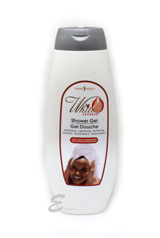 White Express Lightening, Exfoliating Softening Shower Gel by Mama Africa - Elysee Star