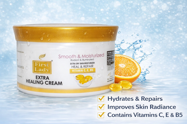 First Lady Extra Healing Cream 500ml | Vitamin C + Vitamin E ...