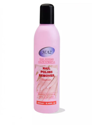 HAZ Nail Polish Remover with Acetone 250ml – Nail Varnish Remover for All Types of Nail Polish, Manicure & Pedicure Nail Care