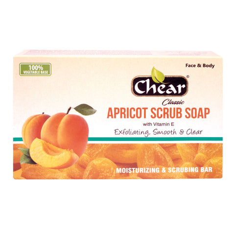 Chear Classic Apricot Scrub Face & Body Exfoliating Cleansing Soap
