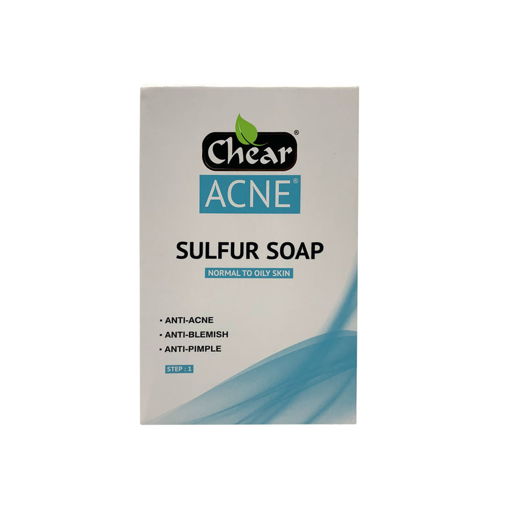 Chear Acne Sulfur Soap for face & body Skin lightening, moisturising