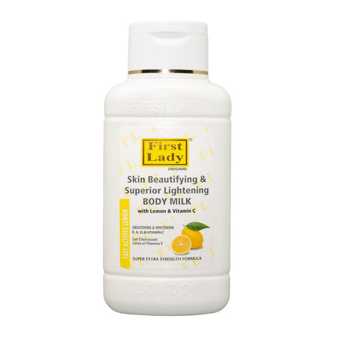 First Lady Fast Actives Skin beautifying Superior Lightening Milk with Lemon & Vitamin C (500ml)