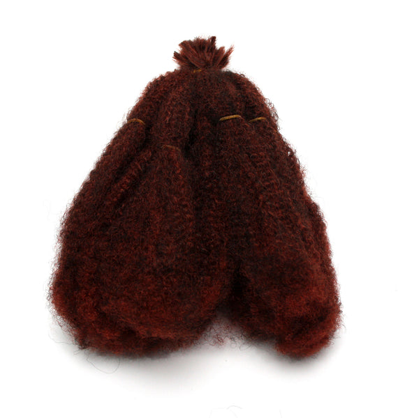 SEGO Extension Capelli Finti Ricci Stile Afro Fibre Marley Braiding Hair Kinky Curly Bulk Extensions Sintetiche Donna Bambina - Nero Scuro - Foto 9