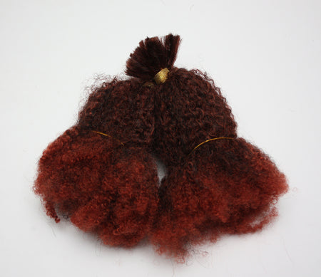 SEGO Extension Capelli Finti Ricci Stile Afro Fibre Marley Braiding Hair Kinky Curly Bulk Extensions Sintetiche Donna Bambina - Nero Scuro - Foto 2