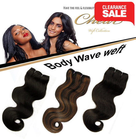 Chear Body Wave  (2In1)  8" Blended Human Hair Weft - Elysee Star