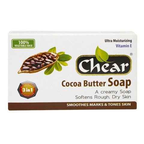 Chear Creamy Cocoa Butter Face & Body Soap is a rich lathering cream soap