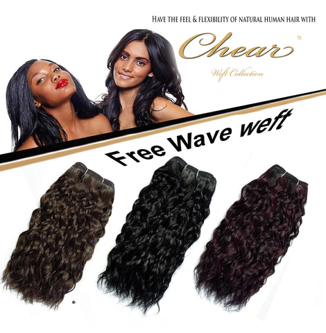 Chear Free Wave  14"Blended Human Hair Weft - Elysee Star