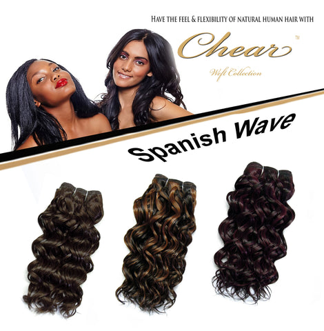 Chear Spanish Wave 14" Blended Human Hair Weft - Elysee Star