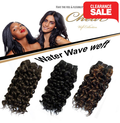 Chear Water Wave  (2In1)  8" Blended Human Hair Weft - Elysee Star