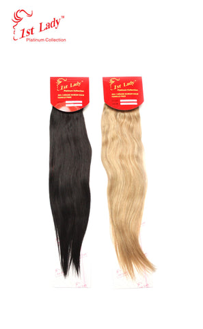 1st Lady Euro Silky Straight Human Hair Weft Hair extensions 20" - Elysee Star