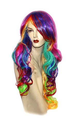 Elysee Star Multi Coloured Synthetic Hair wig - Fancy Long (curly) - Elysee Star