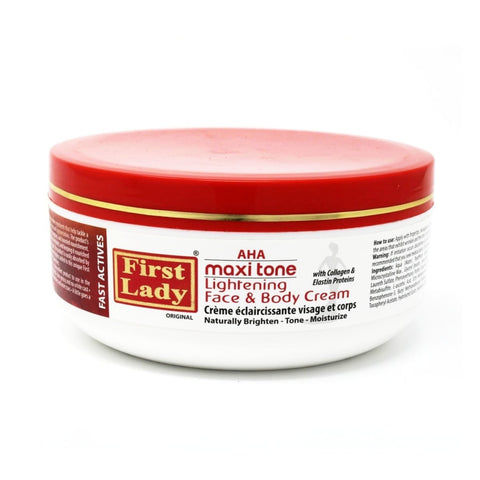 First Lady Fast Active AHA Maxi Tone Lightening Face & Body Cream - Elysee Star