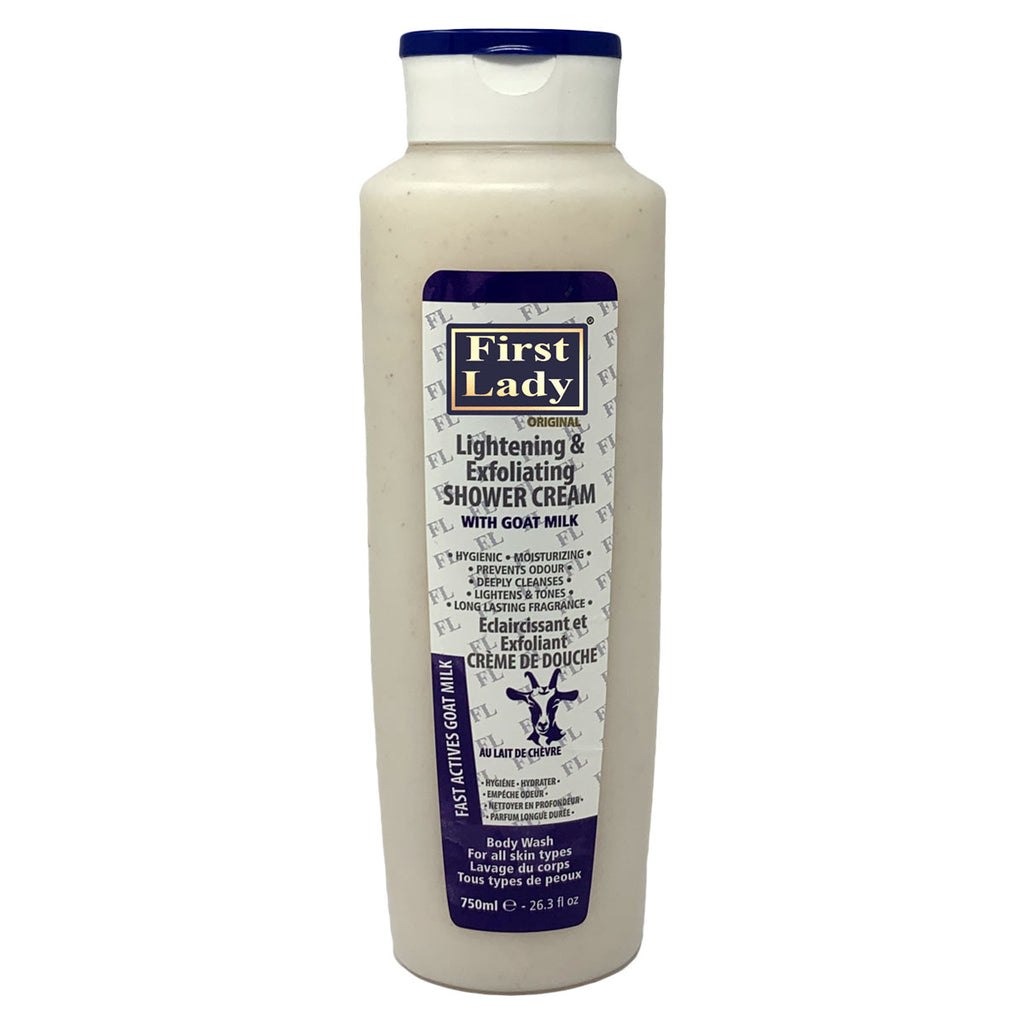 First Lady Lightening & Exfoliating Shower Cream With GOATS MILK Skin