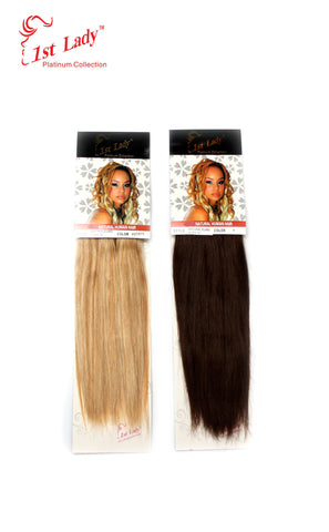1st Lady Natural Euro Silky Straight Blended Human Hair Weft 10" - Elysee Star