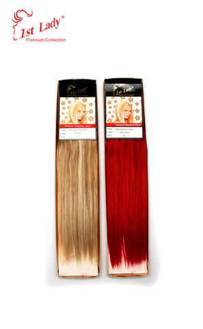 1st Lady Natural Euro Silky Straight Blended Human Hair Weft 14" - Elysee Star