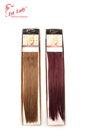 1st Lady Natural Euro Silky Straight Blended Human Hair Weft 20" - Elysee Star