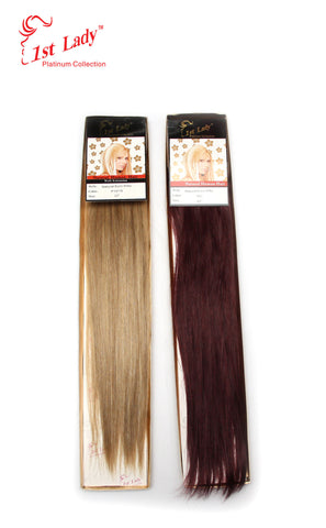 1st Lady Natural Euro Silky Straight Blended Human Hair Weft 22" - Elysee Star
