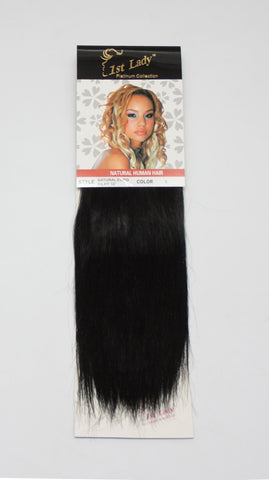 1st Lady Natural Euro Silky Straight Blended Human Hair Weft 10" - Elysee Star