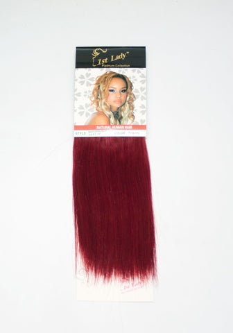 1st Lady Natural Euro Silky Straight Blended Human Hair Weft 10" - Elysee Star